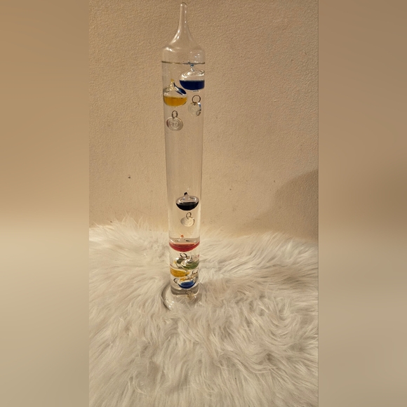Galileo Thermometer Science Liquid Glass Guage Gadget - Picture 12 of 12